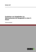 Erarbeiten Von Satzgliedern Im Werkstattunterricht Dargestellt In Einer 3. Klasse