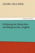 Erklarung Der Menschen- Und Burgerrechte. English
