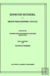 Erste Philosophie (1923/24)