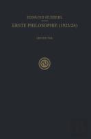 Erste Philosophie (1923/24)