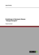 Erziehung In Hermann Hesses ''Glasperlenspiel''