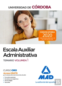 Bertrand.pt - Escala Auxiliar Administrativa De La Universidad De Córdoba. Temario Volumen 1