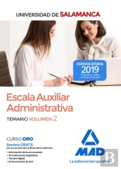 Escala Auxiliar Administrativa De La Universidad De Salamanca. Temario Volumen 2