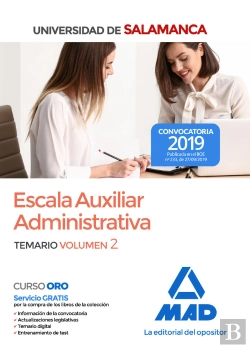 Bertrand.pt - Escala Auxiliar Administrativa De La Universidad De Salamanca. Temario Volumen 2