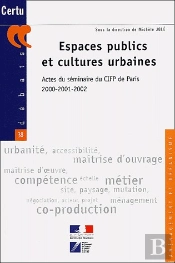 Espaces Publics Et Cultures Urbaines Actes Du Seminaire Du Cifp De Paris ; 2000-2001-2002 ; Amenagement Et