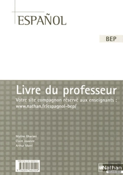 Bertrand.pt - Espagnol ; Bep ; Livre Du Professeur (Édition 2007)
