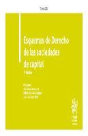 Esquemas De Derecho De Las Sociedades De Capital