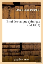 Essai De Statique Chimique Edition 1803
