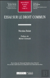 Essai Sur Le Droit Commun