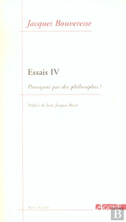 Bertrand.pt - Essais 4 / Pourquoi Pas Des Philosophes ?