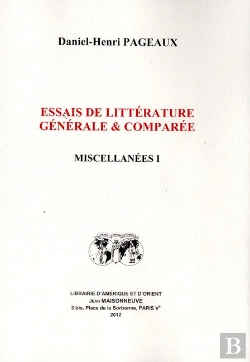 Bertrand.pt - Essais De Litterature Generale Et Comparee - Miscellanees I