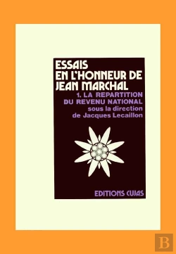 Bertrand.pt - Essais En L'Honneur De Jean Marchal T.1 ; La Répartition Du Revenu National