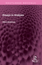 Essays In Analysis