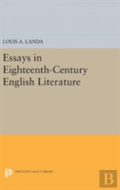 Essays In Eighteenth-Century English Literature