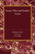 Essays, Plays And Sundry Verses