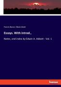 Essays. With Introd.,