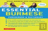 Essential Burmese Phrasebook & Dictionary