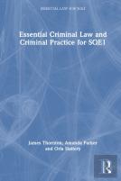 Essential Criminal Law And Criminal Practice For Sqe1
