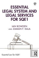 Essential Legal System And Legal Services For Sqe1