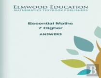 Essential Maths 7 Higher Answers
