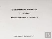 Essential Maths 7 Higher Homework Answer Book