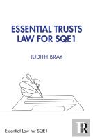Essential Trusts Law For Sqe1