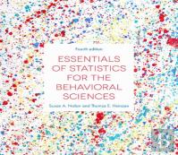 Essentials Of Statistics For The Behavioral Sciences