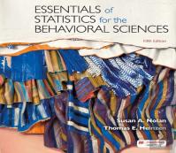 Essentials Of Statistics For The Behavioral Sciences