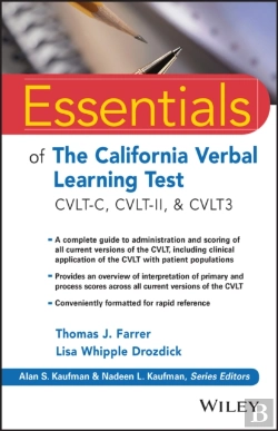 Bertrand.pt - Essentials Of The California Verbal Learning Test