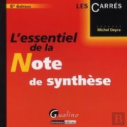 Bertrand.pt - Essentiel De La Note De Synthese,6eme Edition