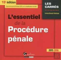 Bertrand.pt - Essentiel De La Procedure Penale 2015-2016 , 15eme Ed. (L')
