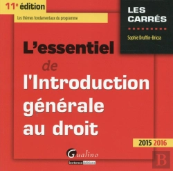 Bertrand.pt - Essentiel De L'Introduction Generale Au Droit 2015-2016, 11eme Ed. (L')