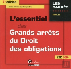 Bertrand.pt - Essentiel Des Grands Arrets Du Droit Des Obligations 2015-2016, 7eme Ed. (L')