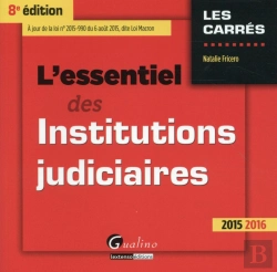 Bertrand.pt - Essentiel Des Institutions Judiciaires 2015-2016, 8eme Ed. (L')