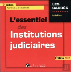 Bertrand.pt - Essentiel Des Institutions Judiciaires 2016-2017, 9eme Ed. (L')