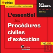 Essentiel Des Procedures Civiles D'Execution 2015-2016, 5eme Ed. (L')