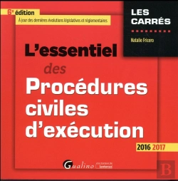 Bertrand.pt - Essentiel Des Procedures Civiles D'Execution 2016-2017, 6eme Ed. (L')