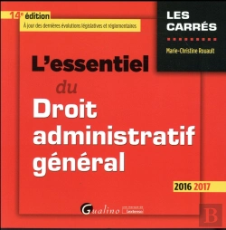 Bertrand.pt - Essentiel Du Droit Administratif General 2016-2017 , 14eme Ed. (L')