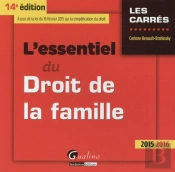 Essentiel Du Droit De La Famille 2015-2016, 14eme Ed. (L')