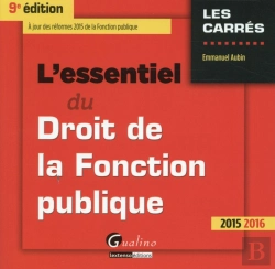 Bertrand.pt - Essentiel Du Droit De La Fonction Publique 2015-2016, 9eme Ed. (L')