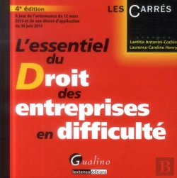Bertrand.pt - Essentiel Du Droit Des Entreprises En Difficulte 2014-2015, 4eme Edition
