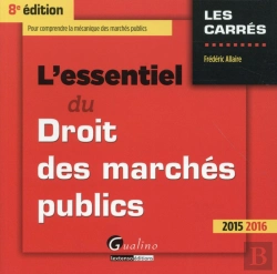 Bertrand.pt - Essentiel Du Droit Des Marches Publics 2015-2016, 8eme Ed. (L')