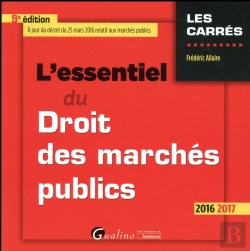 Bertrand.pt - Essentiel Du Droit Des Marches Publics 2016-2017, 9eme Ed. (L')