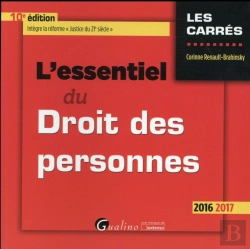 Bertrand.pt - Essentiel Du Droit Des Personnes 2016-2017, 10eme Ed. (L')