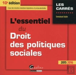 Bertrand.pt - Essentiel Du Droit Des Politiques Sociales 2015-2016, 10eme Ed. (L')