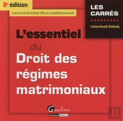 Bertrand.pt - Essentiel Du Droit Des Regimes Matrimoniaux 2015-2016, 8eme Ed. (L')