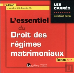 Bertrand.pt - Essentiel Du Droit Des Regimes Matrimoniaux, 9eme Ed. (L')