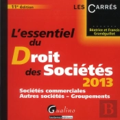 Essentiel Du Droit Des Societes 2013, 11eme Edition (L')