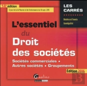Essentiel Du Droit Des Societes 2016, 14eme Ed. (L')