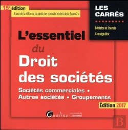 Bertrand.pt - Essentiel Du Droit Des Societes 2017, 15eme (L')